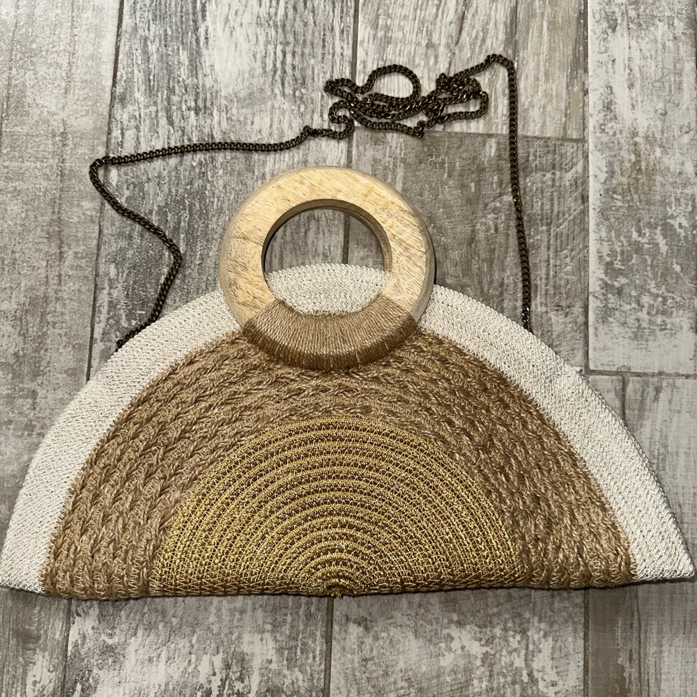 Women Clutch Antik Kraft, material Jute